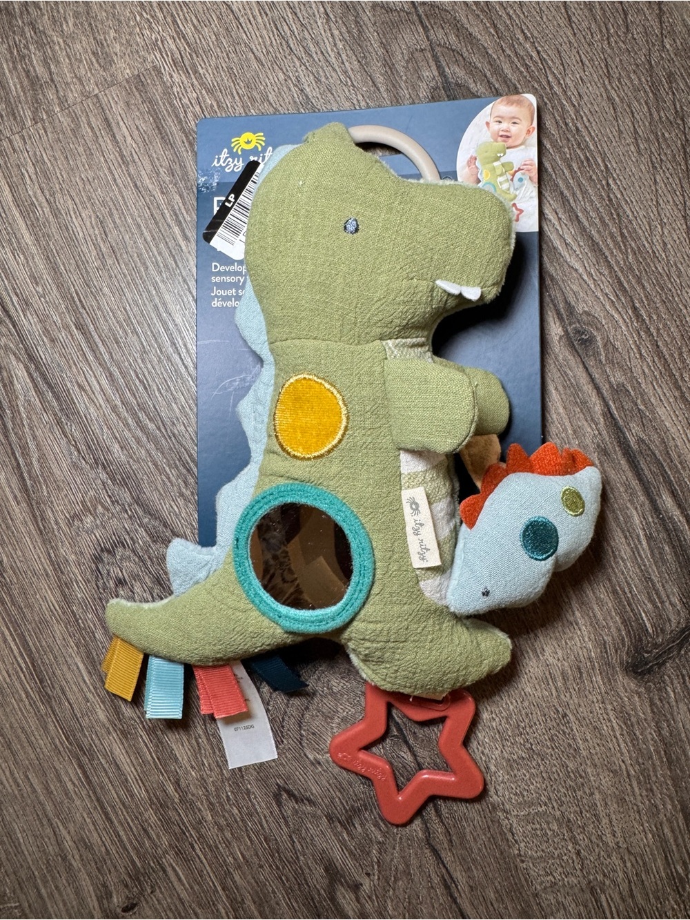 NWT Itzy Ritzy Dino plush rattle